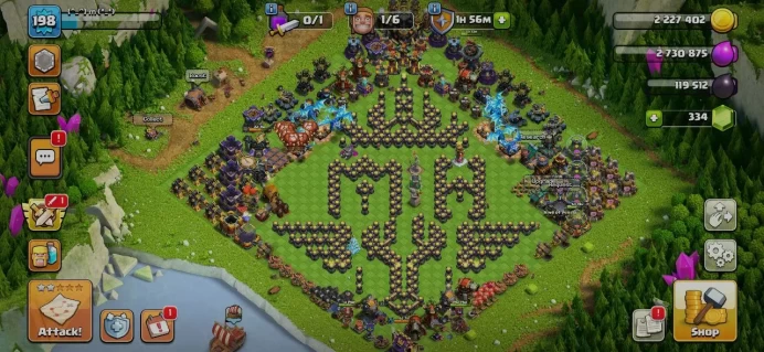 TH17 Full Max, 5 Equipment Epic, Defense High Level, Wall Max, Change Name 500Gems, 5 Hero Skin, Magic Items, Hero High Level, Lifetime Warranty