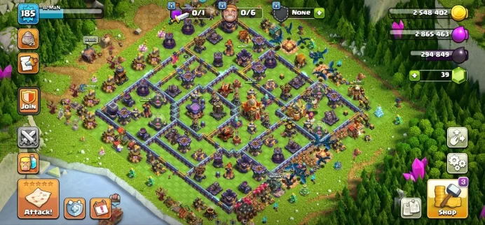 TH 16 TH15 Full Max, 8 Equipment Epic, Defense Max, Wall Max, 4 Hero Skin, Magic Items, Hero High Level, Lifetime Warranty