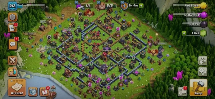 TH 15 Full Max, 6 Equipment Epic, Defense high level, Wall high level,, Change Name 500Gems, 825League medal, Hero High Level, Lifetime Warranty