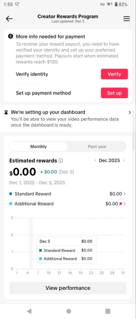 100% Monetized USA Account Creator Rewards Program Active | 10k Real Followers & 184k Likes | Real Screenshots + Full Access + Good Standing