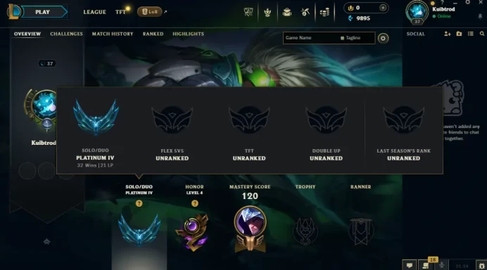EUW / PLATIN 4 ++HIGH LP GAIN/ 66 Champ / 4 PERFECT SKINS / 9.8K BE / UNVERIFIED ACC /LIFETIME WARRANTY / HANDMADE / FULL ACCES / CHEAP Verified