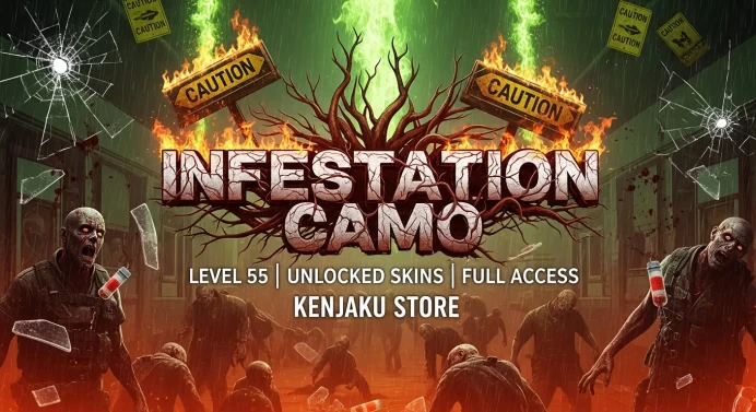 BO7 |  Infestation on 33 guns  | 450+ Camos | 23 Operators | lvl 55   | Hand made | Full Access | Instant delivery 