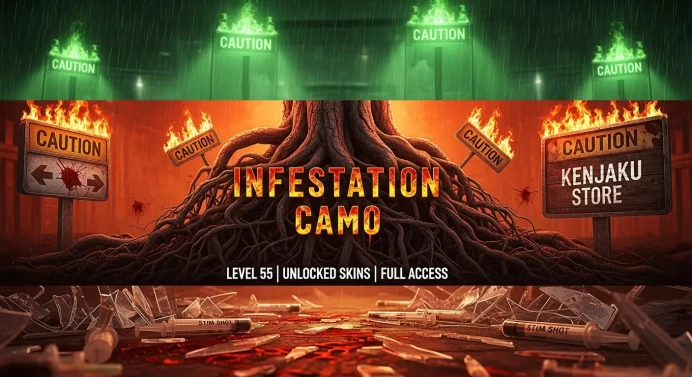 BLACKOPS7 | Infestation + Doom Stone + Blood Stone | level 55 Activision account linkable PSN/XBOX/PC | BO7 Not Owned