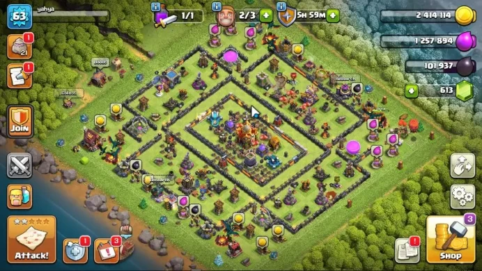 TH 16 - BH 6|LV 63|Limited Skin Hero|HH 7|BK 22,AQ 22,GW 17,MP 28,RC 2|Gems 613|CN On|Protect OFF|TAKE MAIL(COC1730)