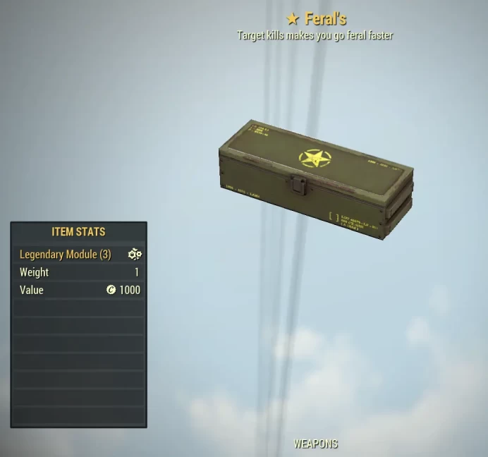 Feral [Legendary 1 Star Mod Box]