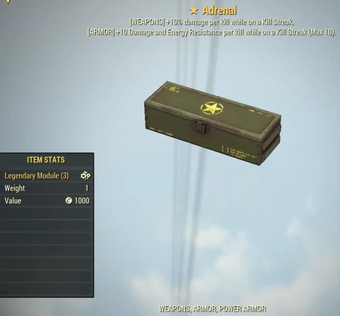 Adrenal [Legendary 1 Star Mod Box]