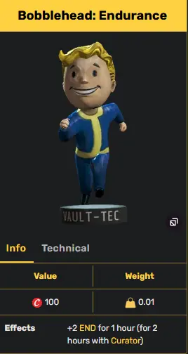 Bobblehead: Endurance [+2 Endurance.] x1000 [Aid]