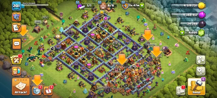 [Code 8119] Th16 XP 201 / Wall Max Th15 + Good Defense / Very Cheap