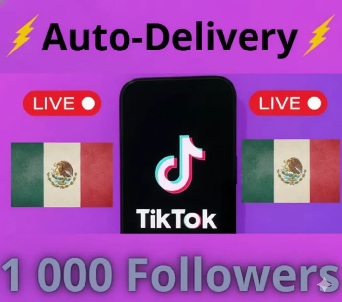 | Auto Delivery | Mexico| 1000 Followers | Live Ready | Full Access |+BONUS