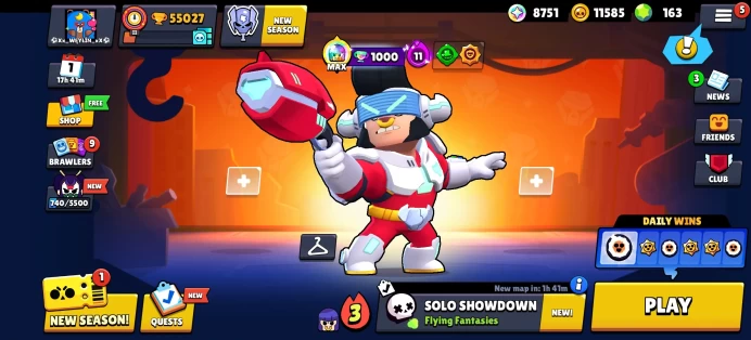 [Code 8120] Level 237 / 55k Trophy + 199 Skins / Very Cheap