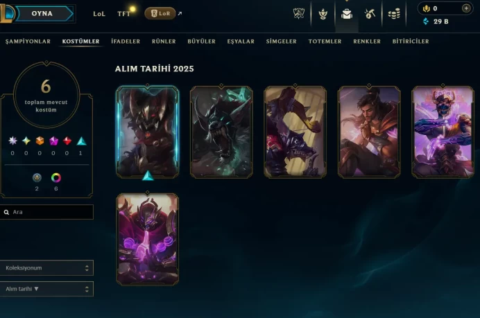 [EUW] Season 15 | Gold 1 %56 WR | 6 Skins HECARIM SKIN | 29K BE | Honor 5 | 25 Champs | CHANGEABLE E-MAIL Wins: 44 Losses: 34