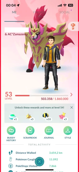 Level 53, 52 Shiny, 68 Legend, 11 IV 100, 3 Shiny Legend, 7 Shadow Legend