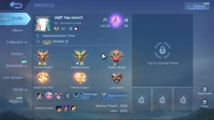 Hero 90 Skin 154|CC Natalia,1Myth,5Dt,1Lborn,1Blazing,1Venom,11Epic,Etc|TakeEmail|CheckSS(MLBB1795
