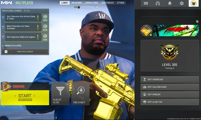 Modern Warfare 2 39 Meta Guns Maxed + 2 Bundles Level 305 17 Operators ( MW2/MW3 Not PURCHASED ) FULL ACCESS Pc/Xbox/PlayStation