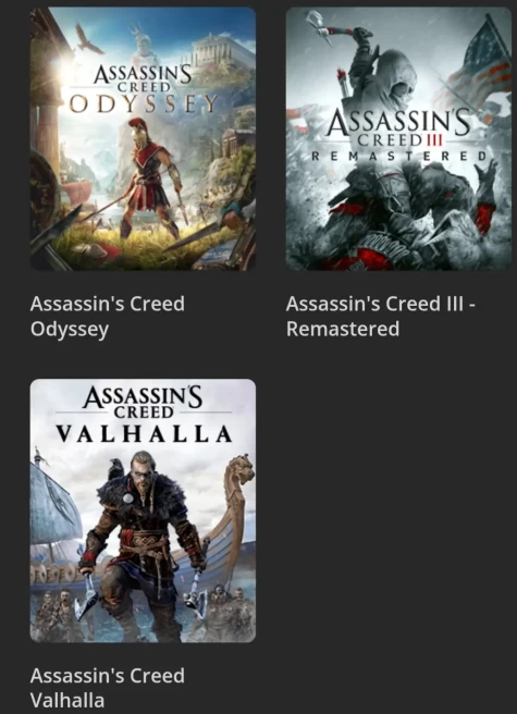 [Code 8142] Uplay / Assassin's Creed Valhalla + Assassin's Creed III - Remastered + Assassin's Creed Odyssey / Very Cheap 