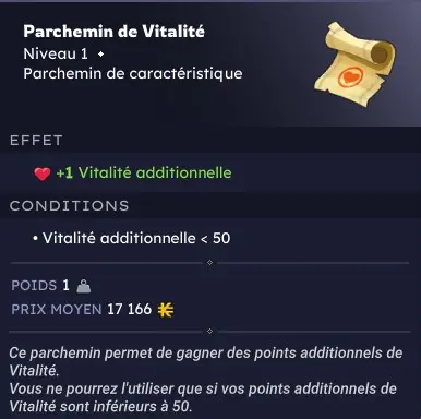 dakal > x1 [Parchemin de Vitalité]