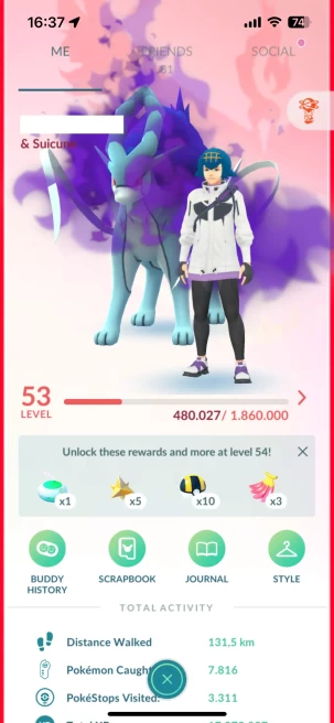Level 53, 63 Shiny, 40 Legend, 8 IV 100, 2 Shiny Legend, 9 Shadow Legend