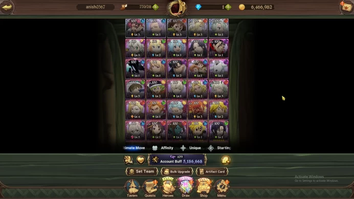 Global|5,1M CC|5 LR+9 UR+Full Collab(Konosuba,Solev)|Cusack3/6,Diane3/6,Burnhild3/6,Ludociel,Tristan3/6,Etc|Code Only|(SDS2755)
