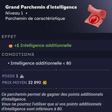 dakal > x10 [Grand Parchemin d'Intelligence]