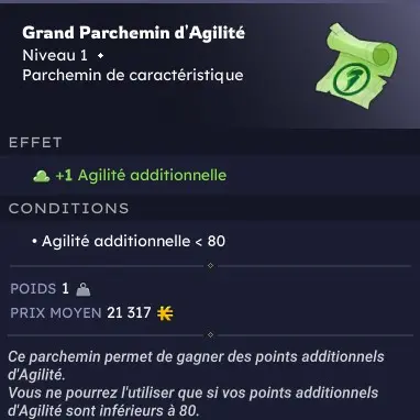 dakal > x10 [Grand Parchemin d'Agilité]