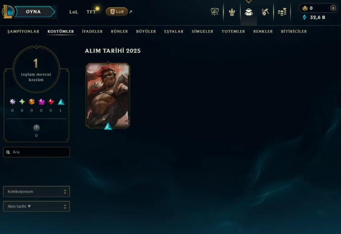 [EUW] Season 15 | Silver 4 %67 WR | 1 Skins | 32.6K BE | Honor 3 | 26 Champs | CHANGEABLE E-MAIL Wins: 4 Losses: 2