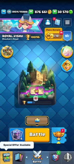 [Code 8148] Level 56 + 30k Gems / 8 Cards level 15 + 7 Skins / Very Cheap