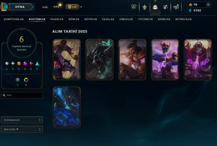 [EUW] Season 15 | Emerald 4 %62 WR | 9 Skins | 2.8K BE | Honor 5 | 53 Champs | CHANGEABLE E-MAIL Wins: 31 Losses: 19