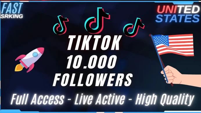 10.000 TikTok Followers Account / United States / High-Quality