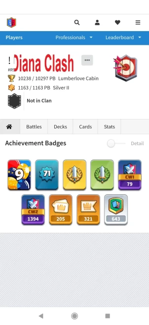 32 Skin Tower-Level 71-KT15- 1 Max Card Level 16- 70 Cards Level 15- 119 Cards Level 14- 205 Emotes- 17EVO- Lifetime Warranty- ImmediateDelivery