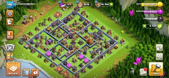 TH 16 Max, TH 15 full Max, 6400 Gem, Hero Max, Defense Max, Wall High Level, Magic item, Hero Skin