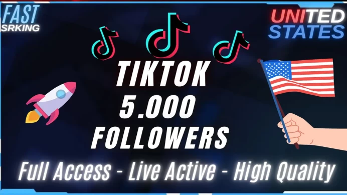 5.000 TikTok Followers Account / United States / High-Quality
