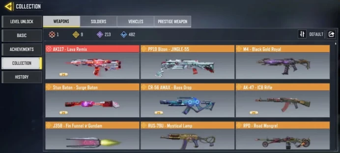 LEVEL 350 { INSTANT DELIVERY }{ 1 Gun Mythic } { 9 Gun legendary } { 213 Gun epics } { 116 Skins } {38 Dance} { 15 Battle Pass }Only Activision