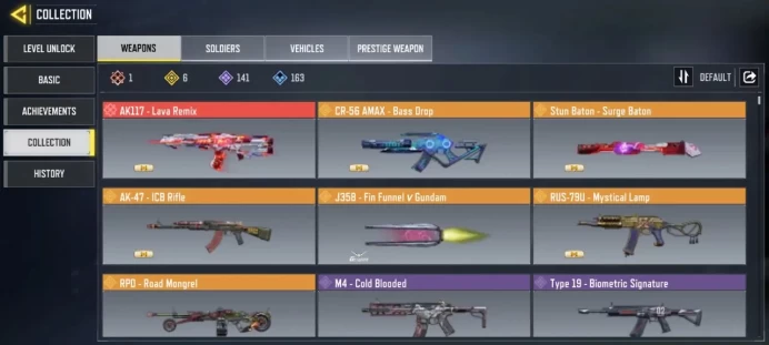 LEVEL 143 { INSTANT DELIVERY }{ 1 Gun Mythic } { 6 Gun legendary } { 141 Gun epics } { 68 Skins } { 31Dance } { 10 Battle Pass }Only Activision