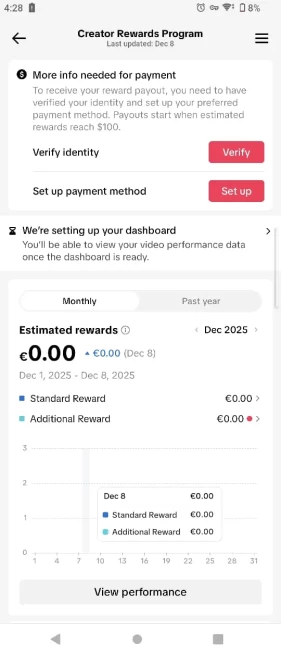 100% Monetized Germany Account Creator Rewards Program (Active) | 10k Real Followers 176k Likes | Real Screenshots + Full Access + Good Standing