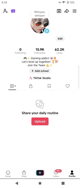 US Monetized Creator Rewards Program Account | 15k Real Followers & 62k Likes | Real screenshots + Full Access + Account in Good Standing