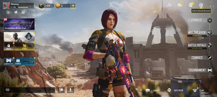 mythic gun 1 | legend gun 5 | LVL 189 | Epic Guns 98 | character Epics 44 | C: 2k | code 6201 | Saved:Activision
