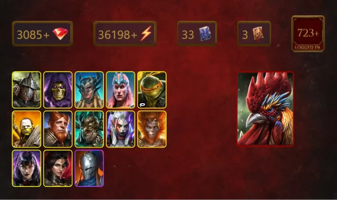 [STARTER]Galleus Bloodcrest+Gnut+Rathalos+Skeletor+Scyl+Loki+Michelangelo+Artak+Leminisi the Gold-Wing+Visix+Wukong+35Epics