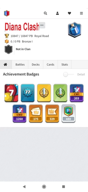 Level 77-KT16- 11 Max Cards Level 16-89 Cards Level 15- 121 Cards Level 14- Free Name Change- 175 Emote- 17EVO- 14 Skin Tower- Lifetime Warranty