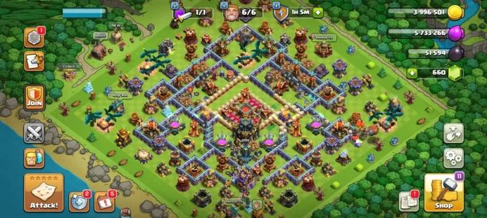 2093 WAR STARS | HIGH LEVEL WALLS AND DEFENSES | LOTS OF MAGIC ITEMS AVAILABLE