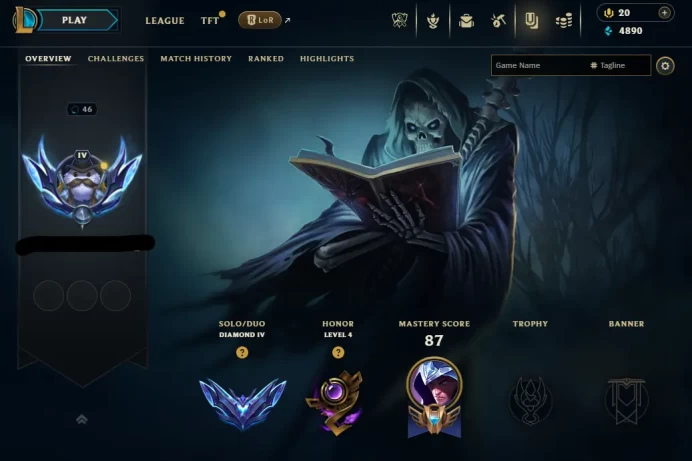 EUW // HANDMADE // DIAMOND 4 // FULL ACCESS // 26 LP GAIN // MAIL CHANGEABLE // TRUSTFULL SELLER // 0-8 SKINS // 20-60 CHAMPS