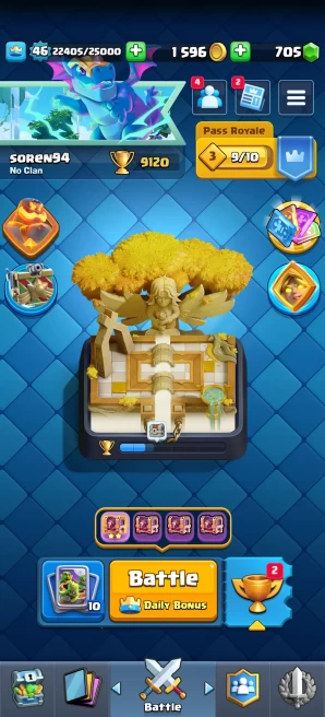 [Code 8210] Level 46 / 9 Cards level 9 + 9 Skins / Very Cheap