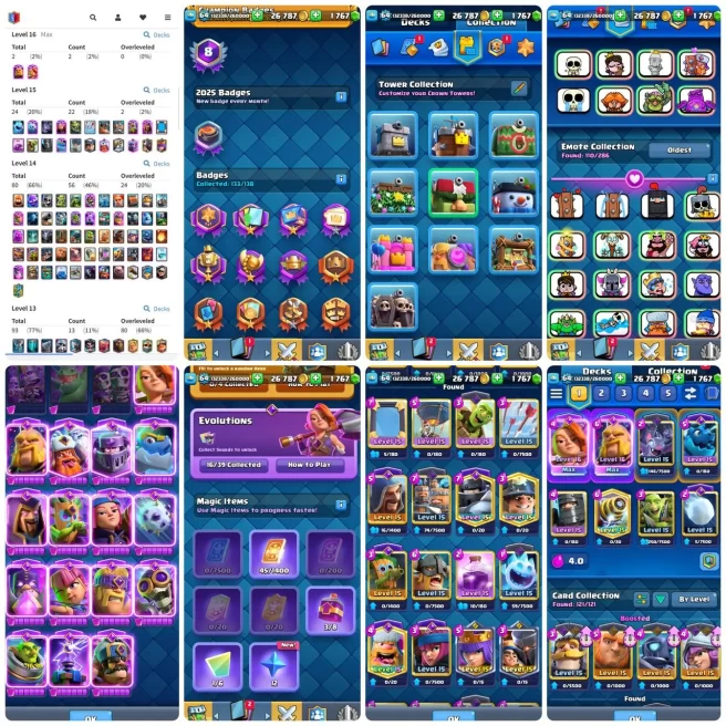KT 16 - LvL 64 - 2x(16) - 24x(15) - 80x(14) - 16 Evo - 110 Emotes - 9 Tower Skins - Nc 500 - 8Years Acc -Code205