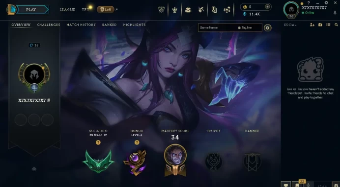 EUW / EMERALD 4 %61WR ++38LP GAIN / 34 Champ / 2 PERFECT SKINS / 11.4K BE / HANDMADE/ CHEANGEABLE MAIL / LIFETIME WARRANTY / 7-24 SUPPORT /CHEAP