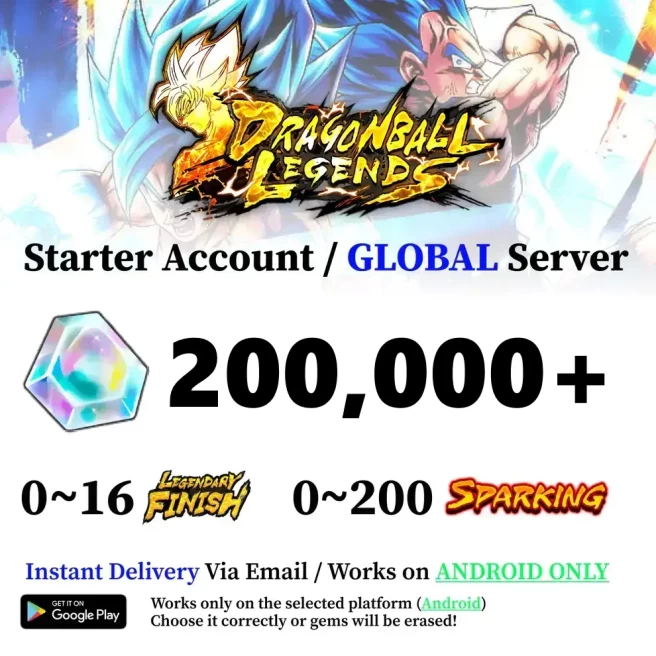 Android 200,000+ Chrono Crystal Accounts - Automatic Delivery - Bandai ID Login