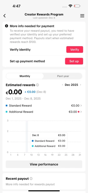 German Monetized Creator Rewards Program Account | 14k Real Followers & 78k Likes | Real screenshots + Full Access + Account in Good Standing