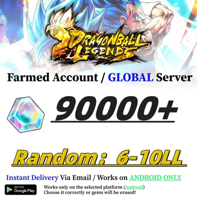 [Global Servers/Android]|90000+Chrono Crystal| Random 6-10LL|BNID ID ,The plot has been completed ,DragonBall Legend