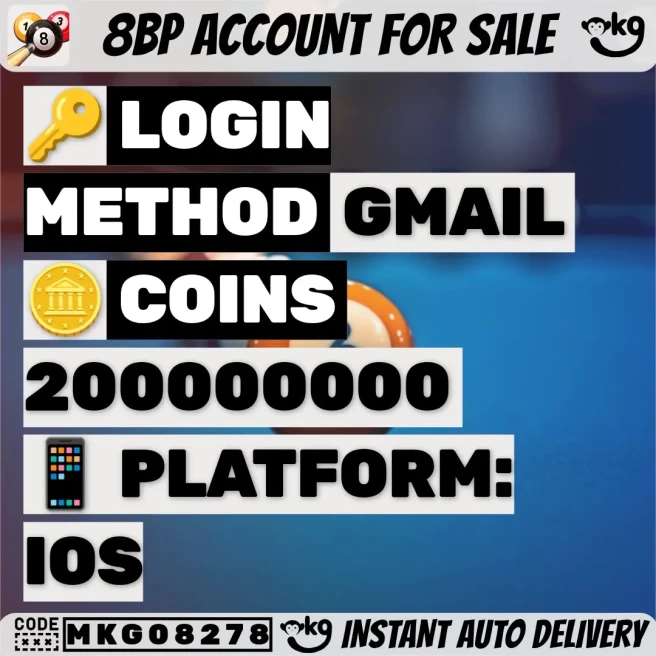 8BP  200 Million Coins  Instant Delivery! MKG08278 ! AGG000