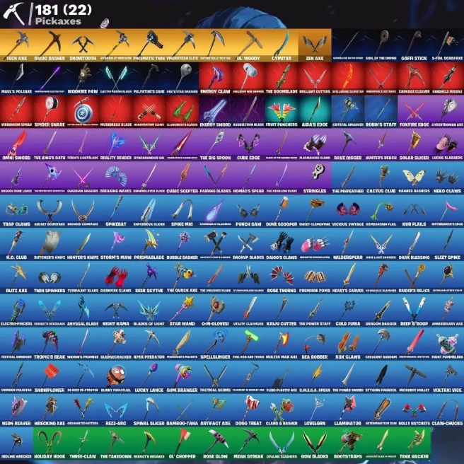 All Platform - Save OG - 184 Skin - 181 Pickaxes - 163 Dans - Beutiful Account - Code786