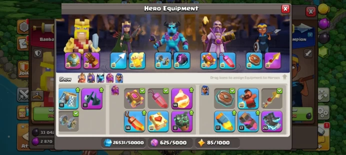 MAX EPIC EQUIPMENT | 5280 WAR STARS | FREE NAME | MAX DEFENSE | LOTS OF MAGIC ITEMS