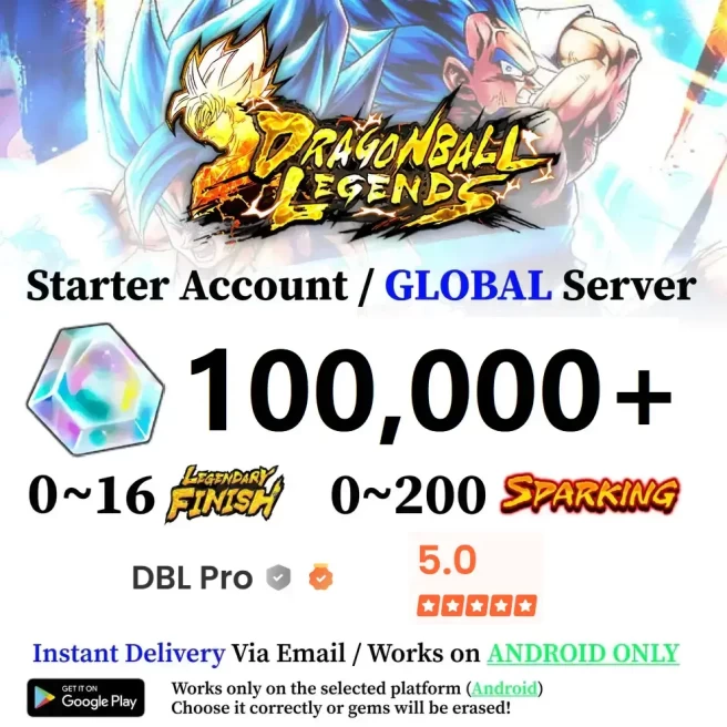 Android 100,000+ Chrono Crystal Accounts - Automatic Delivery - Bandai ID Login